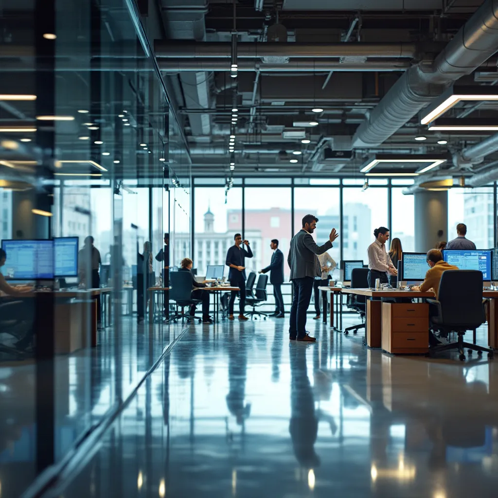 Concepto futurista de inversiones globales